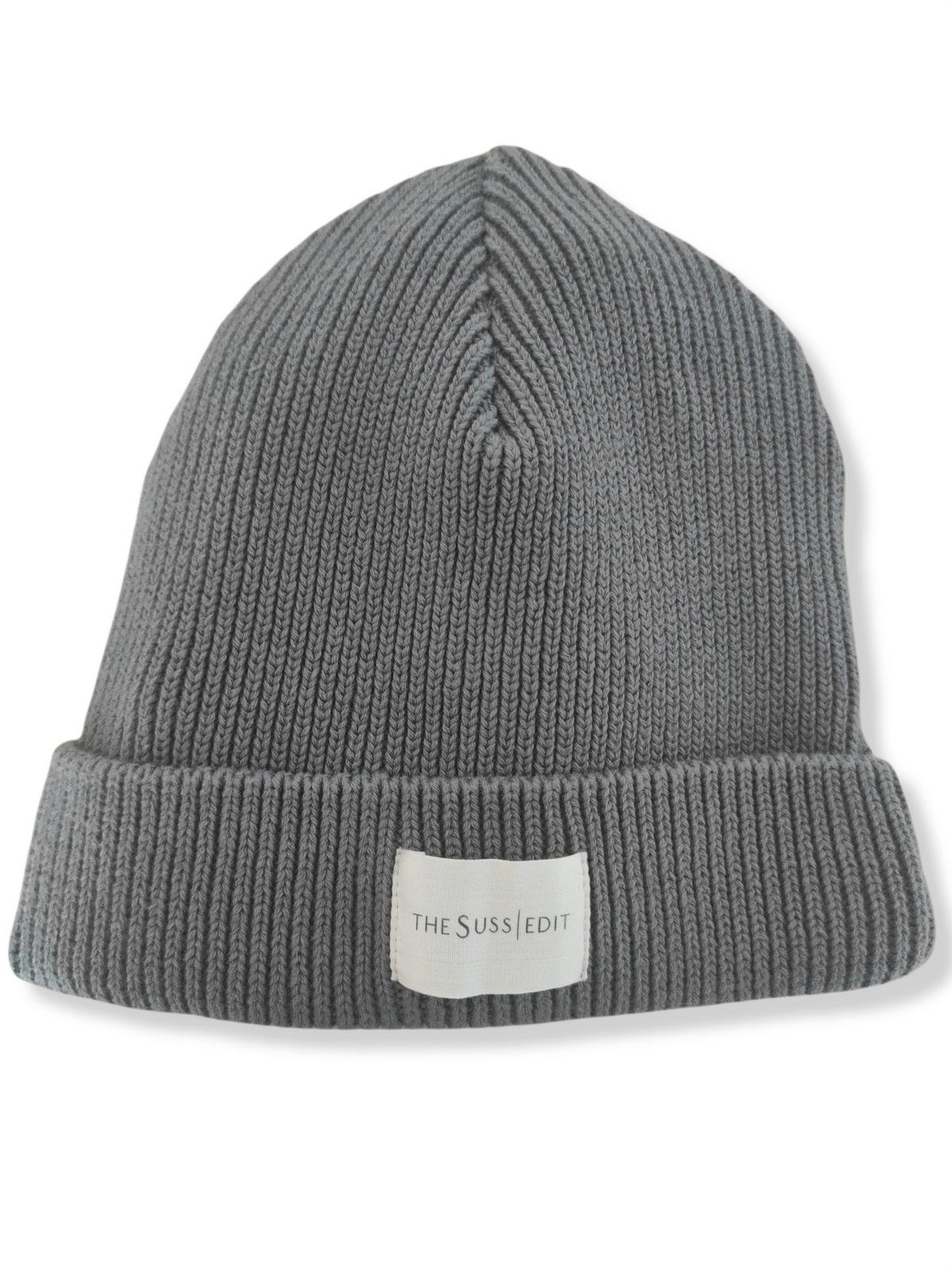 Ribbed Beanie Hat Grey